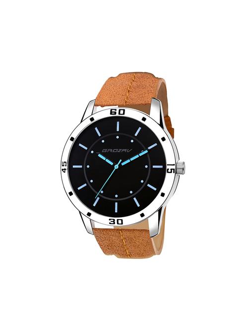 Round dial analog watch (910103BK) - 15731728 - Standard Image - 1