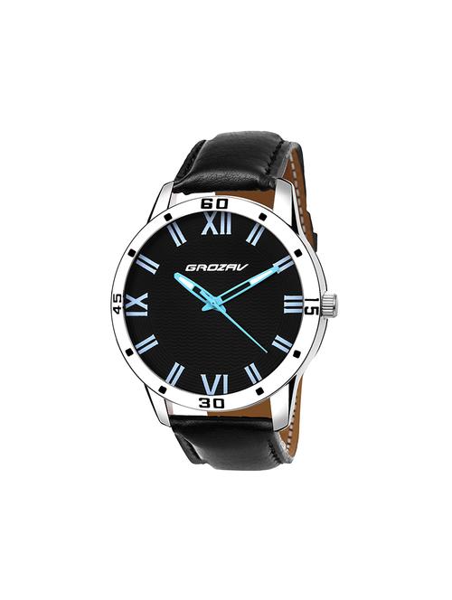 Round dial analog watch (910104BK) - 15731729 - Standard Image - 1
