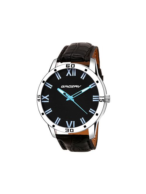Round dial analog watch (910104BK) - 15731731 - Standard Image - 1