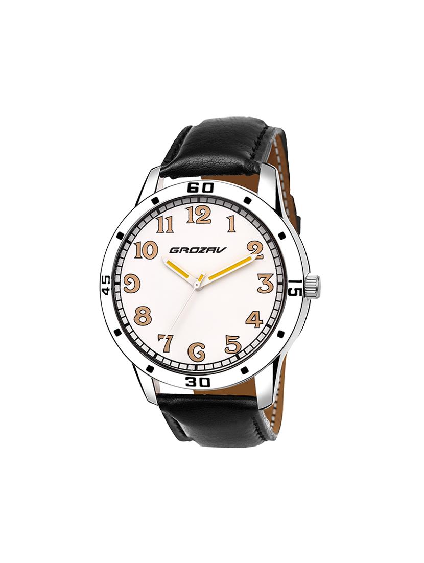 Round dial analog watch (910105WT) - 15731735 - Zoom Image - 1