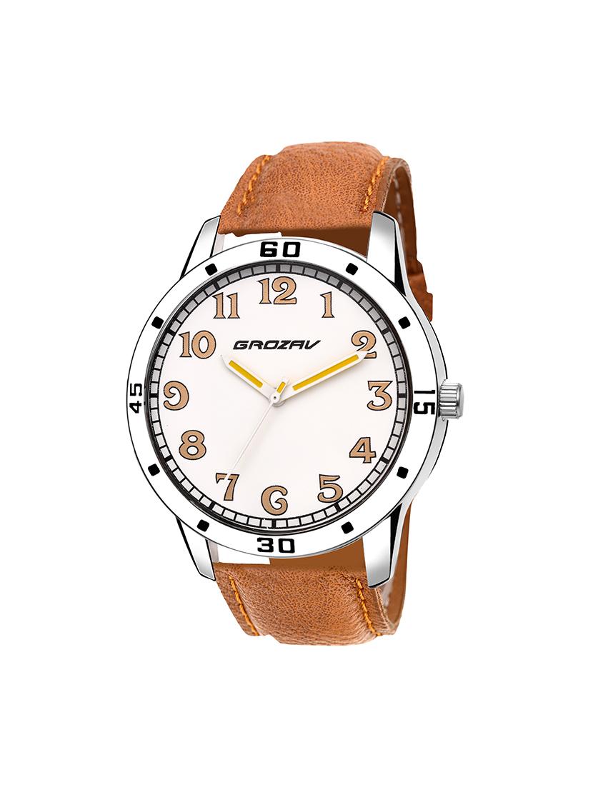 Round dial analog watch (910105WT) - 15731736 - Zoom Image - 1