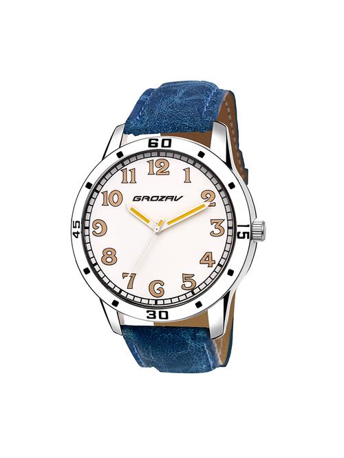 Round dial analog watch (910105WT) - 15731738 - Standard Image - 1