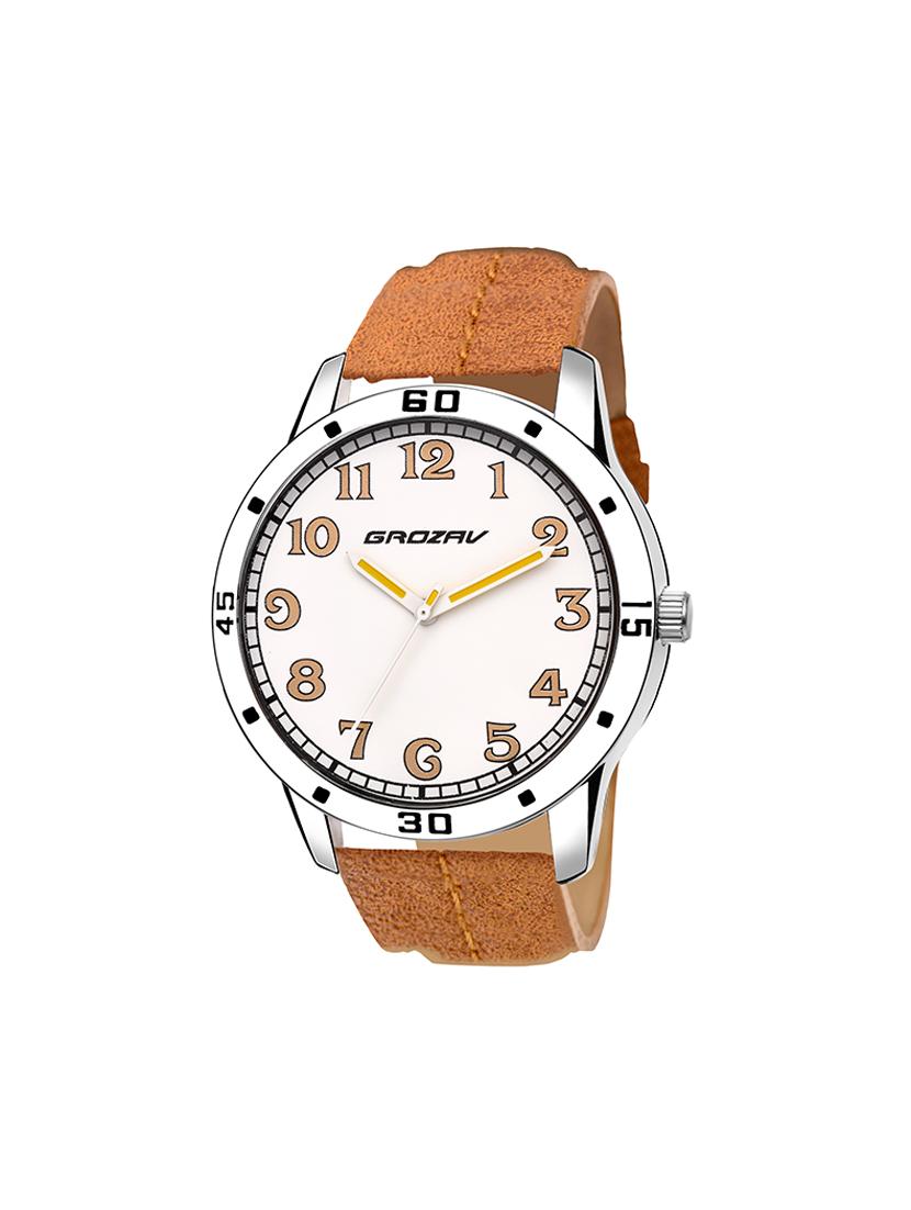 Round dial analog watch (910105WT) - 15731740 - Zoom Image - 1