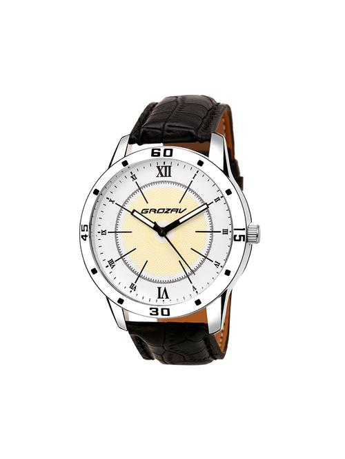 Round dial analog watch (910106WT) - 15731743 - Standard Image - 1
