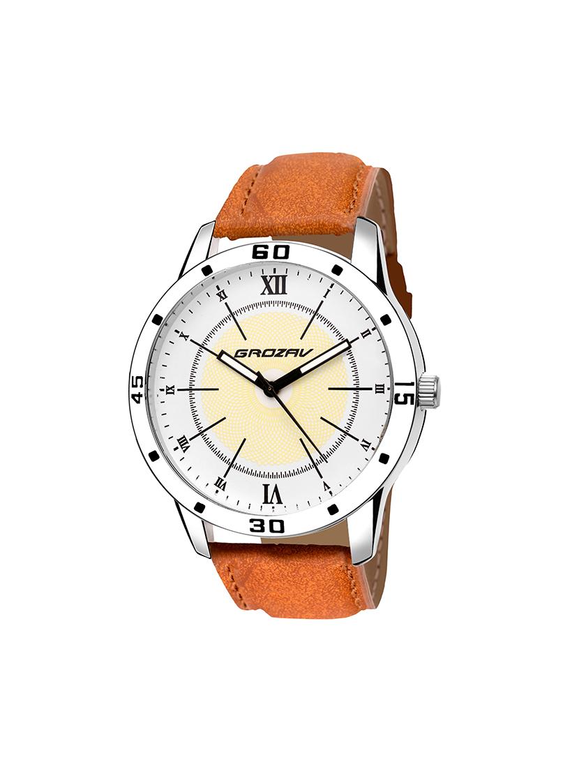 Round dial analog watch (910106WT) - 15731745 - Zoom Image - 1