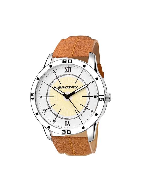 Round dial analog watch (910106WT) - 15731746 - Standard Image - 1