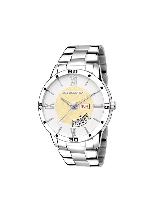 Round dial analog watch (910101WT) - 15731755 - Standard Image - 1
