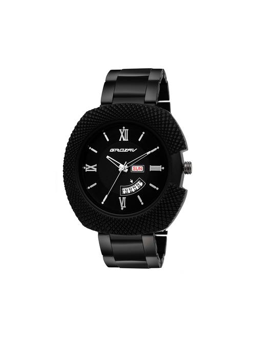 Round dial analog watch (910601BK) - 15731757 - Standard Image - 1