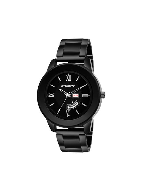 Round dial analog watch (910701BK) - 15731758 - Standard Image - 1