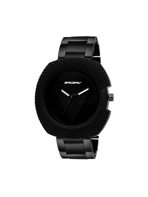 Round dial analog watch (910602BK) - 15731763 - Standard Image - 1