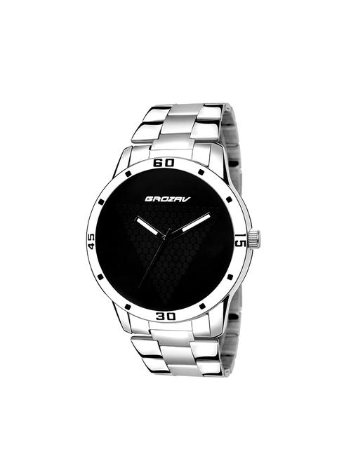 Round dial analog watch (910102BK) - 15731768 - Standard Image - 1