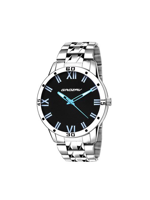 Round dial analog watch (910104BK) - 15731773 - Standard Image - 1
