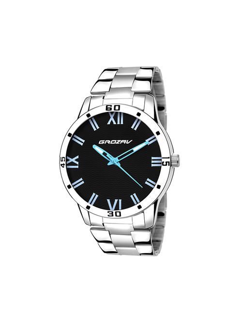Round dial analog watch (910104BK) - 15731774 - Standard Image - 1