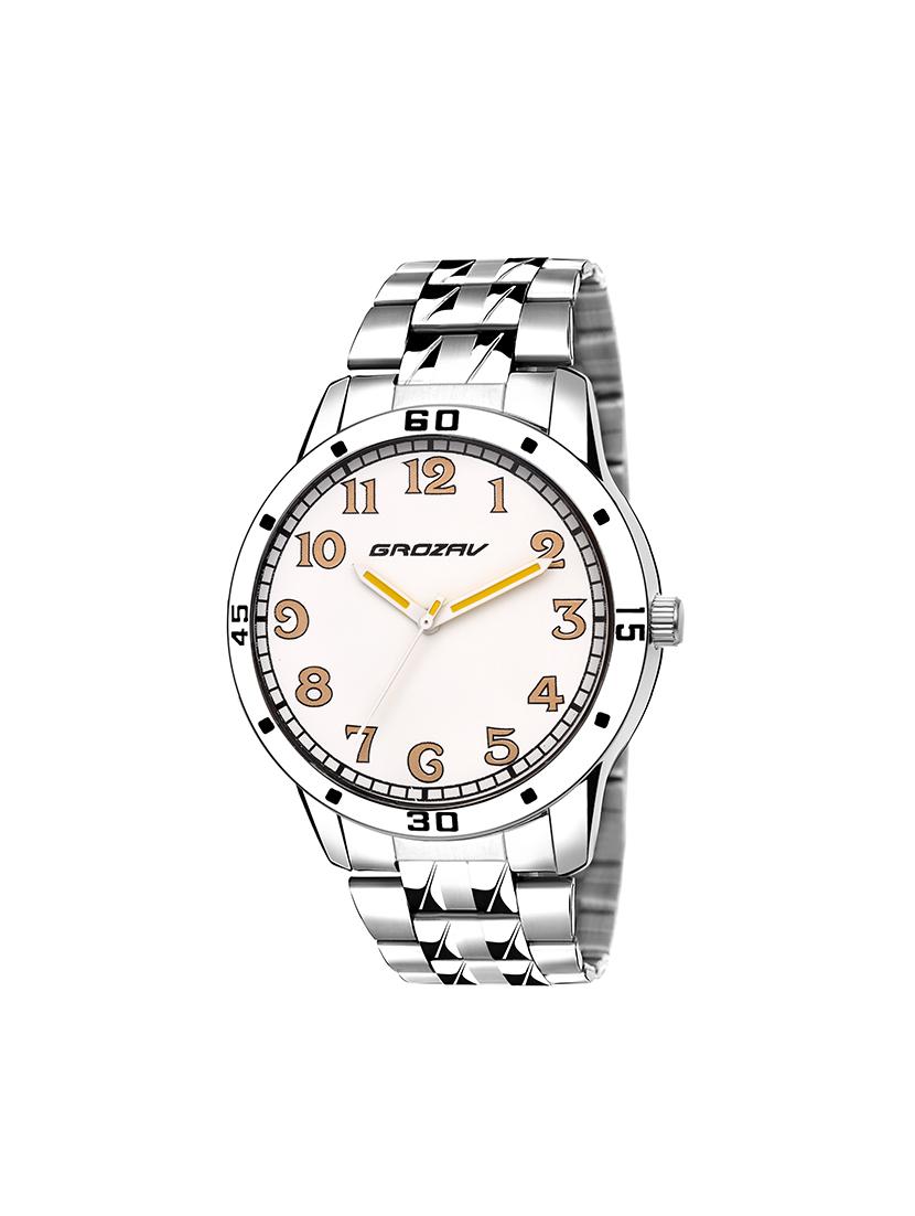Round dial analog watch (910105WT) - 15731776 - Zoom Image - 1