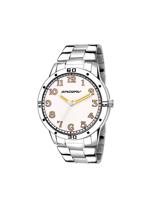 Round dial analog watch (910105WT) - 15731777 - Standard Image - 1