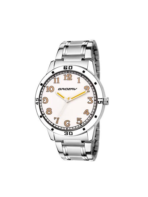 Round dial analog watch (910105WT) - 15731778 - Standard Image - 1