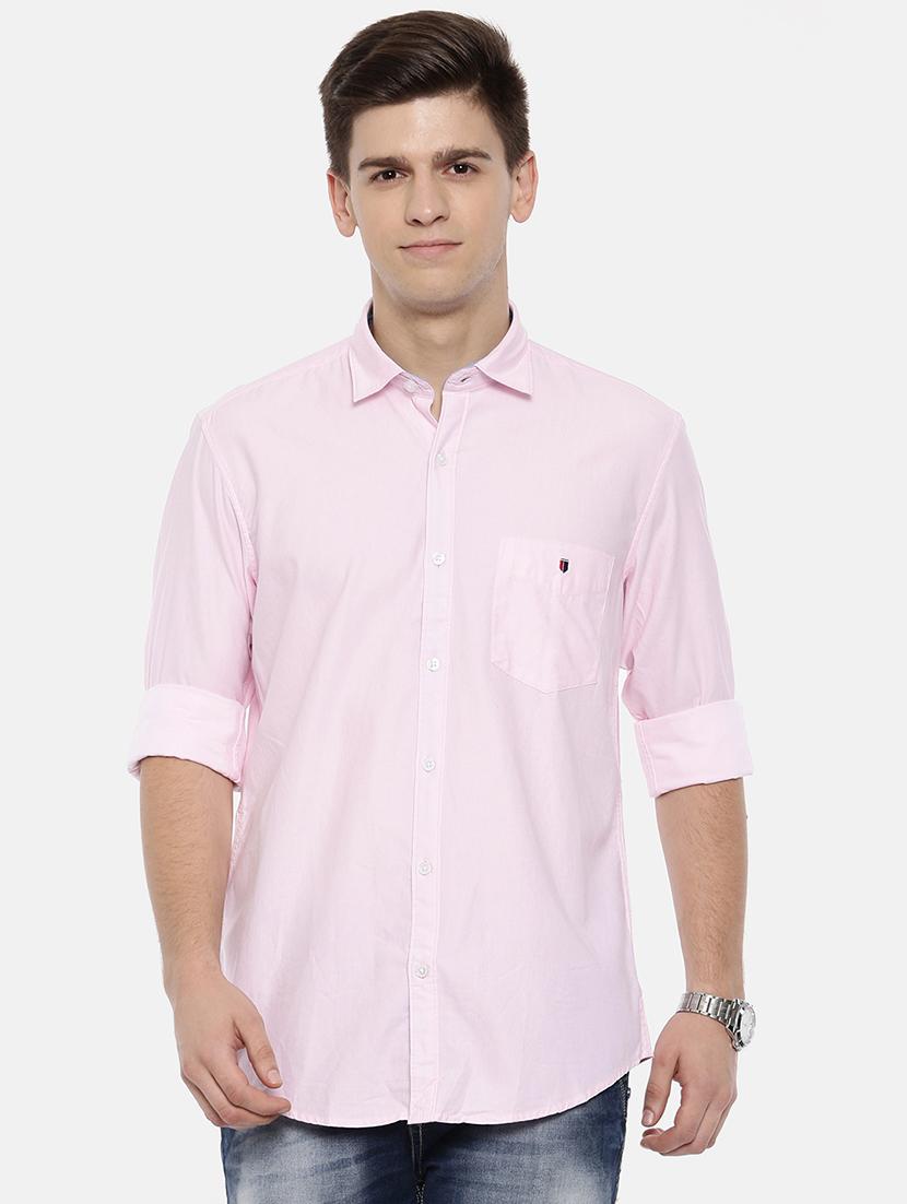 pink cotton casual shirt - 15731804 - Zoom Image - 1