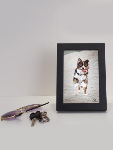 Black Wooden 4X6 Photo Frame - 15731847 - Very Small Image - 1