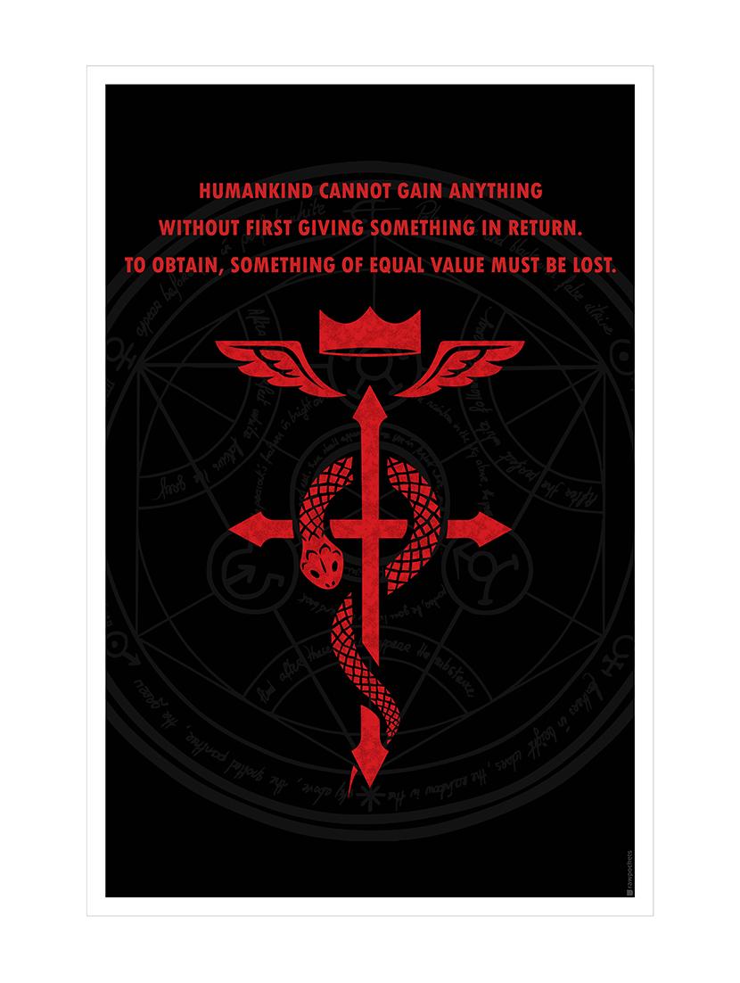 Rawpockets"Fullmetal Alchemist - Flamel"Wall posters (PaperBoard,33cmX48cm) - 15731925 - Zoom Image - 1