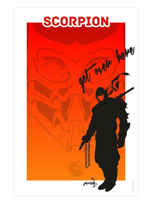Rawpockets"Mortal Kombat - Scorpion"Wall posters (PaperBoard,33cmX48cm) - 15731933 - Standard Image - 1
