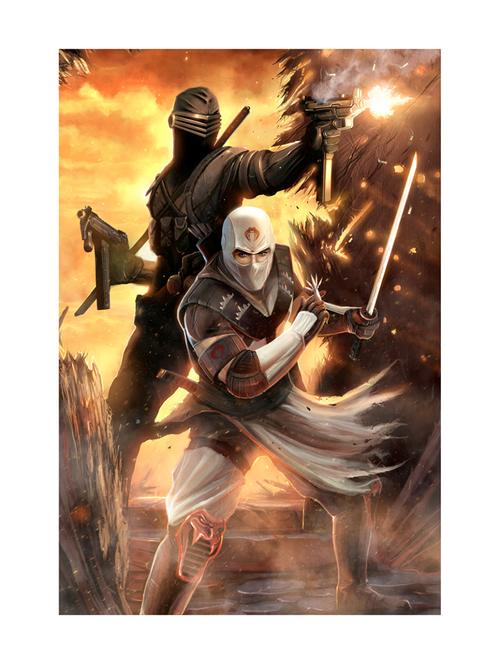rawpockets"snake eye & strom shadow - g.i.joe"wall posters (paperboard,33cmx48cm) - 15731936 - Very Small Image - 1