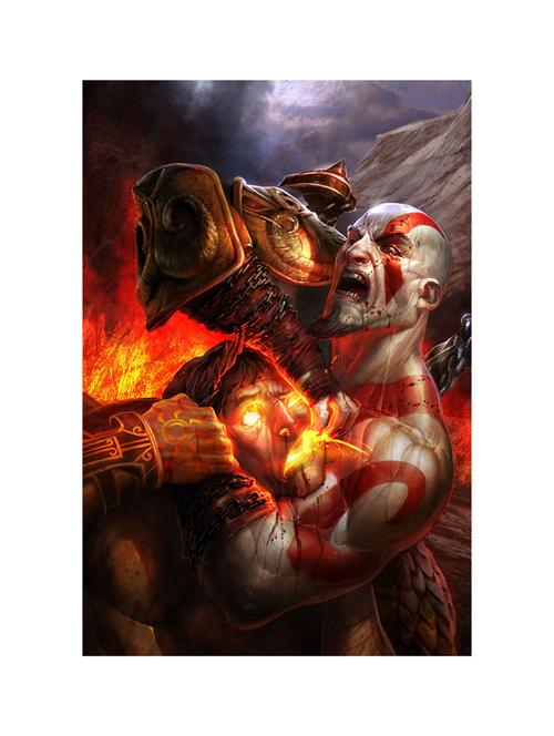 rawpockets"kratos - god of war"wall posters (paperboard,33cmx48cm) - 15731939 - Very Small Image - 1