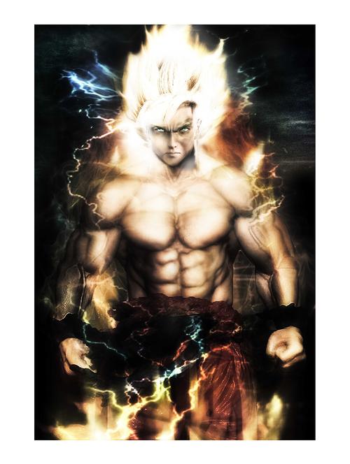 Rawpockets"Goku Fire"Wall posters (PaperBoard,33cmX48cm) - 15731955 - Standard Image - 1