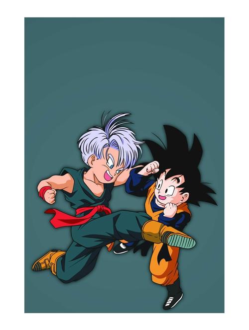 rawpockets"goku kid fight"wall posters (paperboard,33cmx48cm) - 15731957 - Very Small Image - 1
