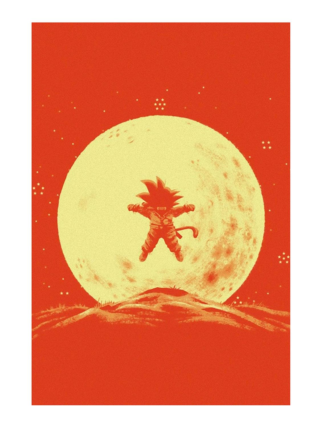 Rawpockets"Goku on Moon"Wall posters (PaperBoard,33cmX48cm) - 15731959 - Zoom Image - 1