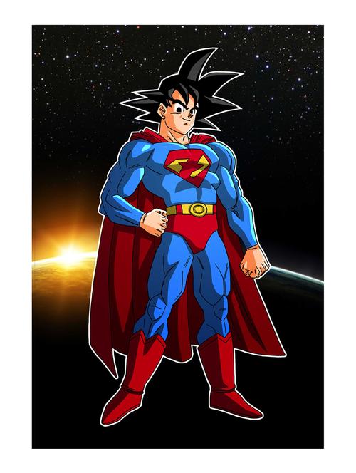 Rawpockets"Goku Superman"Wall posters (PaperBoard,33cmX48cm) - 15731960 - Standard Image - 1