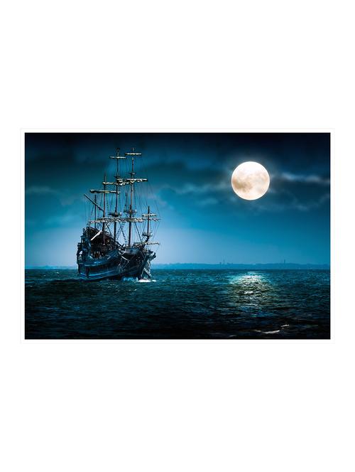 Rawpockets"Boat & Moon"Wall posters (PaperBoard,33cmX48cm) - 15732007 - Standard Image - 1