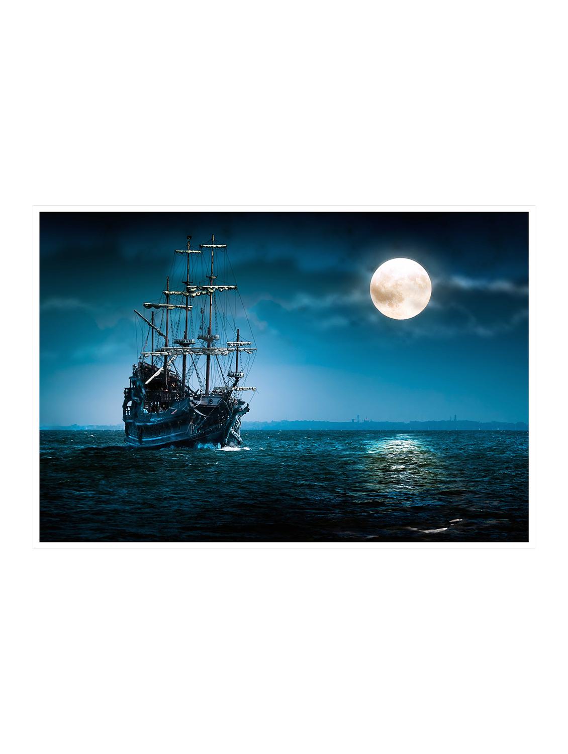 Rawpockets"Boat & Moon"Wall posters (PaperBoard,33cmX48cm) - 15732007 - Zoom Image - 1