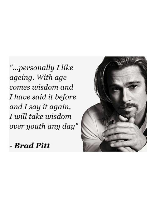 Rawpockets"Brad Pitt Saying"Wall posters (PaperBoard,33cmX48cm) - 15732010 - Standard Image - 1
