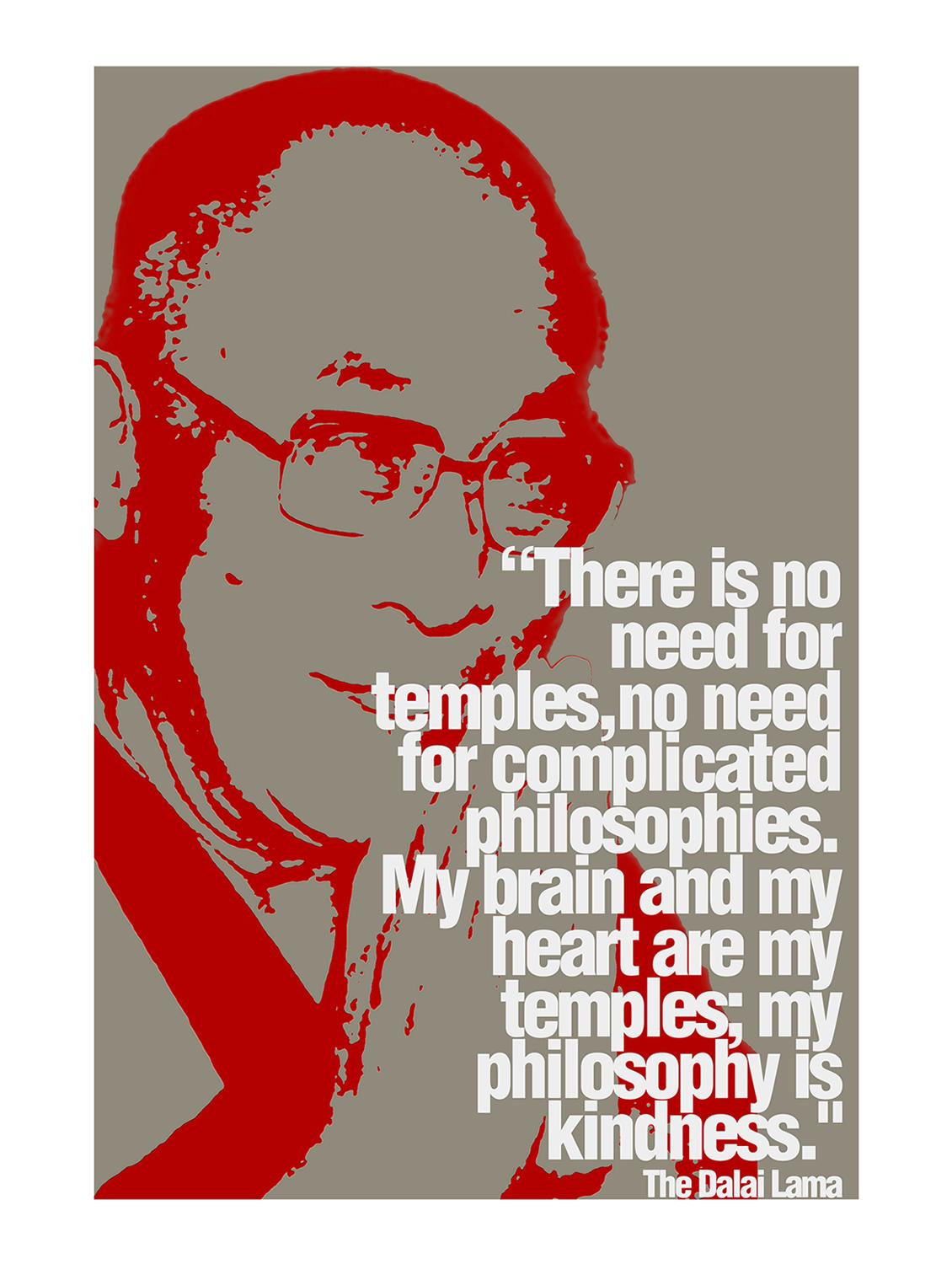 Rawpockets"Dalai Lama"Wall posters (PaperBoard,33cmX48cm) - 15732013 - Zoom Image - 1