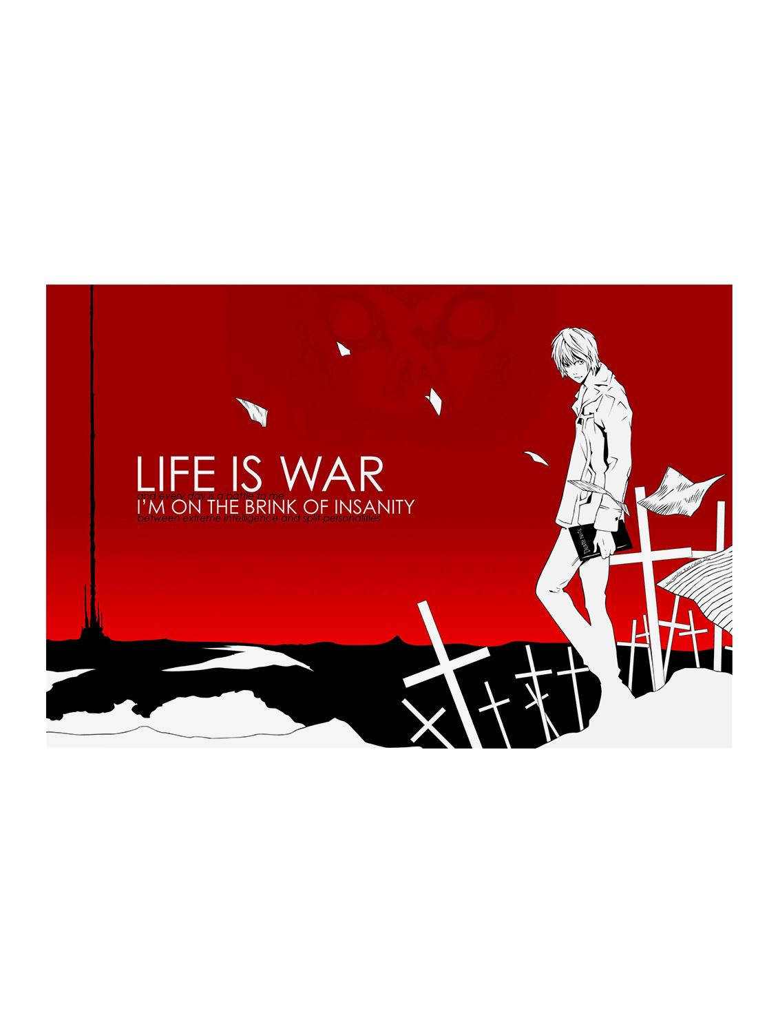 Rawpockets"Death Note Life is War"Wall posters (PaperBoard,33cmX48cm) - 15732018 - Zoom Image - 1