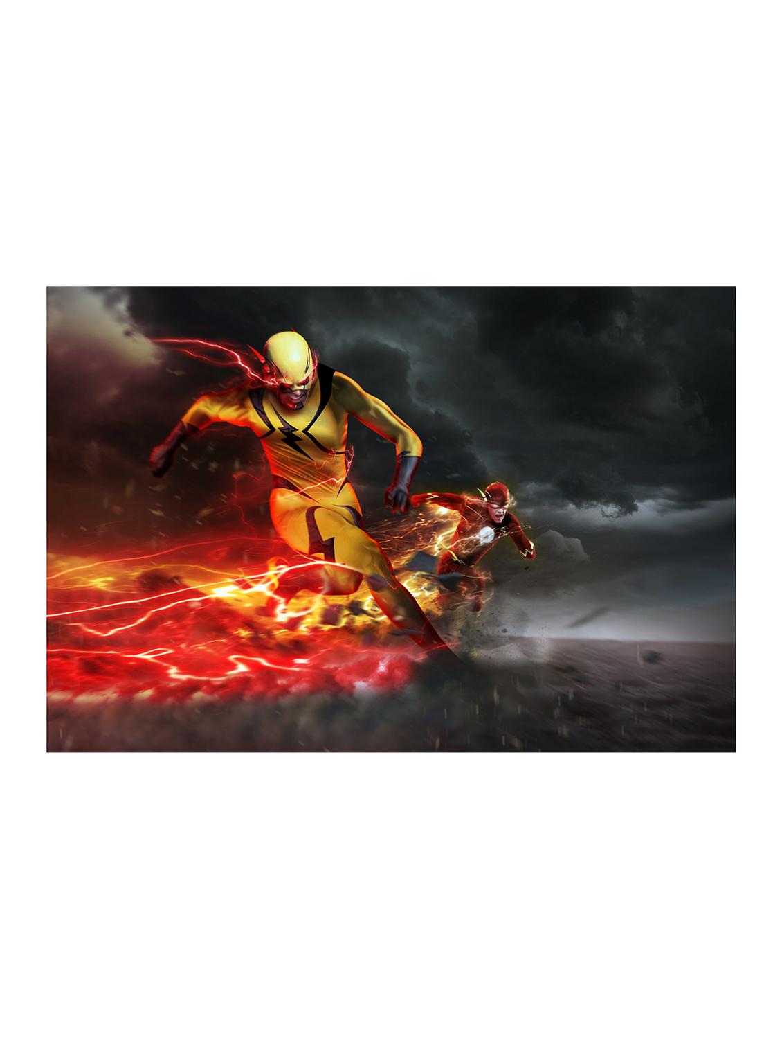 Rawpockets"Flash Yellow & Red"Wall posters (PaperBoard,33cmX48cm) - 15732024 - Zoom Image - 1