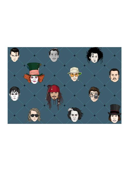 rawpockets"jack sparrow faces"wall posters (paperboard,33cmx48cm) - 15732037 - Very Small Image - 1