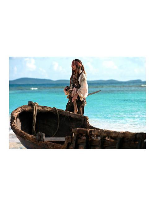 rawpockets"jack sparrow n boat"wall posters (paperboard,33cmx48cm) - 15732038 - Very Small Image - 1
