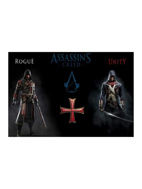 rawpockets"assasin's creed rogue vs unity"wall posters (paperboard,33cmx48cm) - 15732082 - Very Small Image - 1