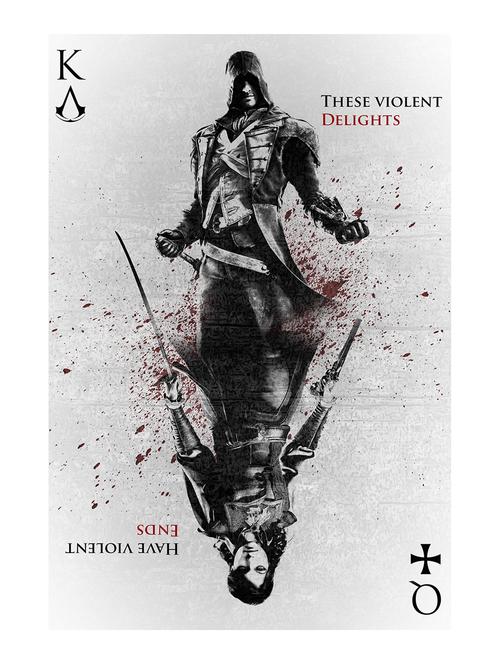 Rawpockets"Assasin's King & Queen"Wall posters (PaperBoard,33cmX48cm) - 15732090 - Standard Image - 1