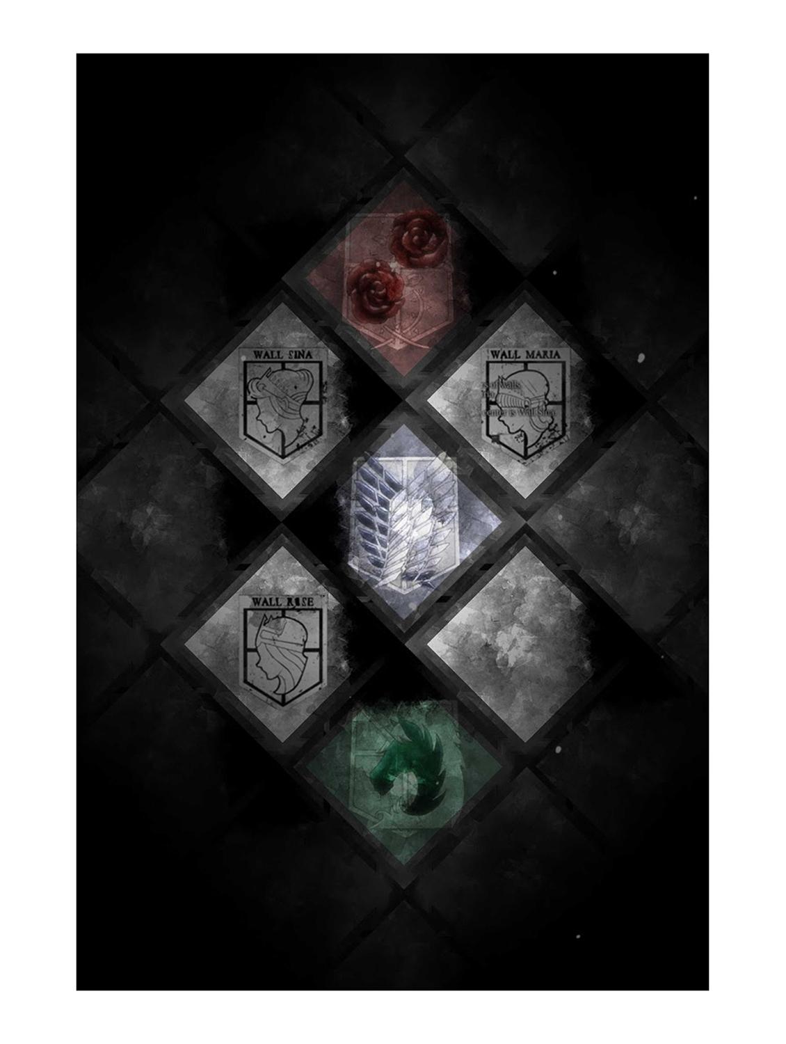 Rawpockets"Attack on Titans Emblem Verti"Wall posters (PaperBoard,33cmX48cm) - 15732098 - Zoom Image - 1