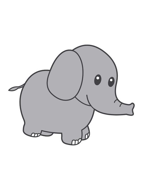 Rawpockets"Baby Elephant"Wall posters (PaperBoard,33cmX48cm) - 15732101 - Standard Image - 1