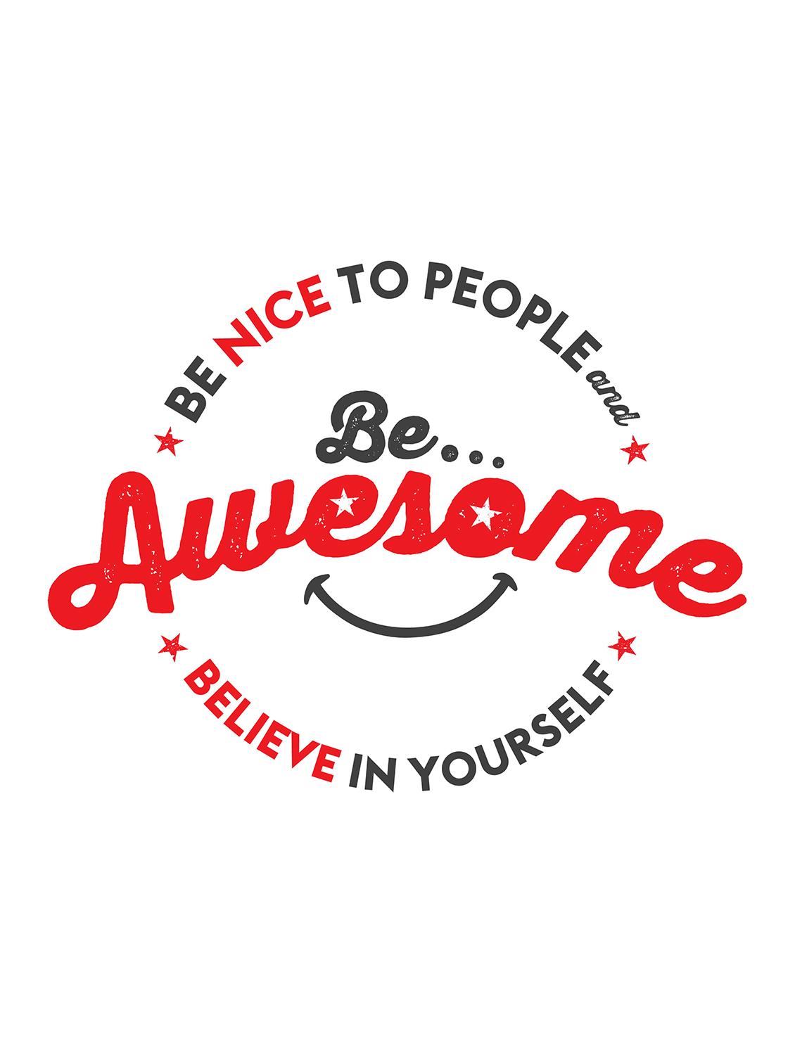 Rawpockets"Be Awesome"Wall posters (PaperBoard,33cmX48cm) - 15732107 - Zoom Image - 1