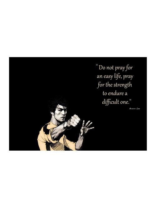Rawpockets"Bruce Lee - Pray for Strong Life"Wall posters (PaperBoard,33cmX48cm) - 15732115 - Standard Image - 1
