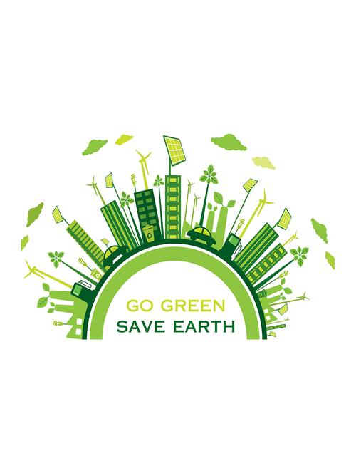 Rawpockets"Go Green Save Earth"Wall posters (PaperBoard,33cmX48cm) - 15732138 - Standard Image - 1