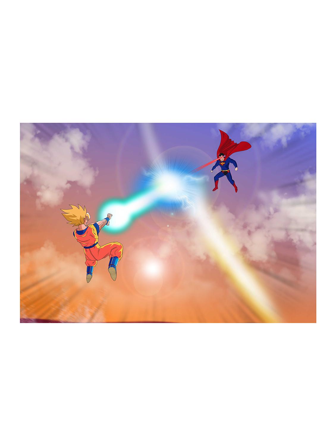 Rawpockets"Goku Vs Superman"Wall posters (PaperBoard,33cmX48cm) - 15732144 - Zoom Image - 1