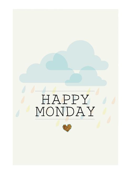 Rawpockets"Happy Monday"Wall posters (PaperBoard,33cmX48cm) - 15732150 - Standard Image - 1
