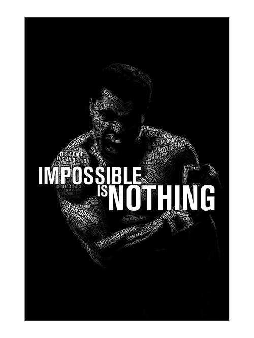 Rawpockets"Impossible is nothing"Wall posters (PaperBoard,33cmX48cm) - 15732154 - Standard Image - 1