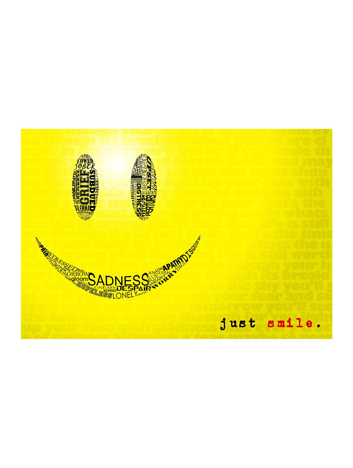 Rawpockets"Just Smile"Wall posters (PaperBoard,33cmX48cm) - 15732158 - Zoom Image - 1