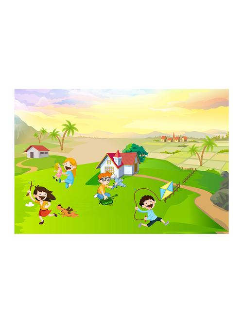 Rawpockets"Kid's Play Wallpaper"Wall posters (PaperBoard,33cmX48cm) - 15732159 - Standard Image - 1